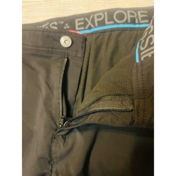 Gerry Men’s Black Fleece-Lined Softshell Pants 32x30 Adjustable Hem Excellent - Picture 6 of 8